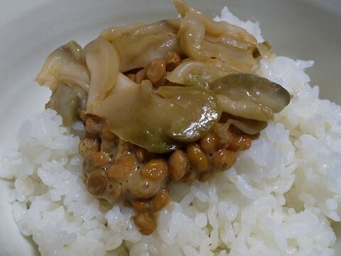 ザーサイ納豆ご飯